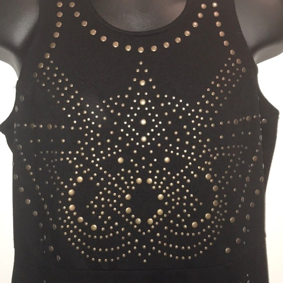 NICOLE by Nicole Miller Black Studded Dress Medium - Picture 3 of 8